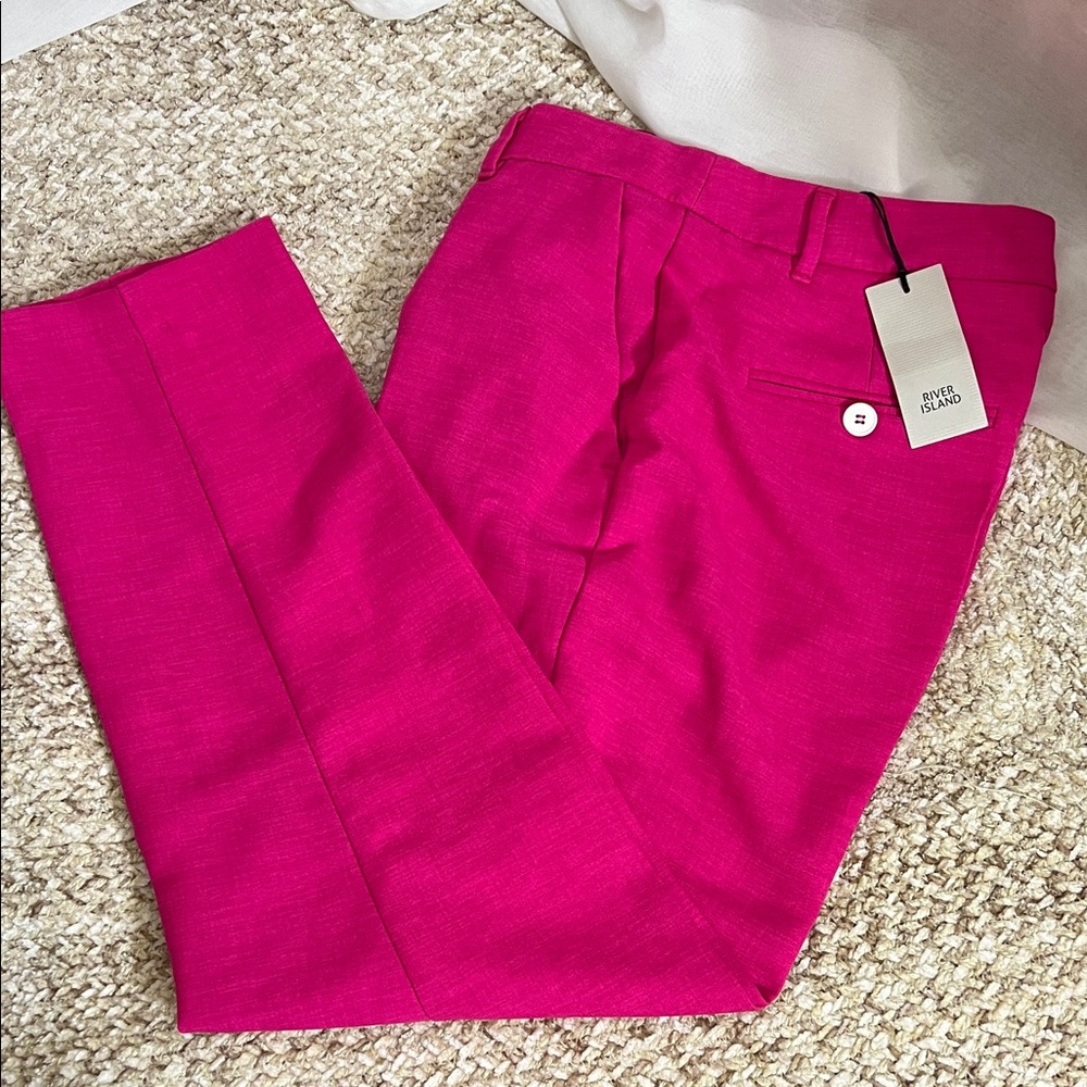 River Island Fuchsia Dress Pants